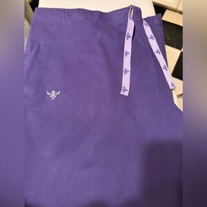 Med Couture Purple Scrub Pants XL REG